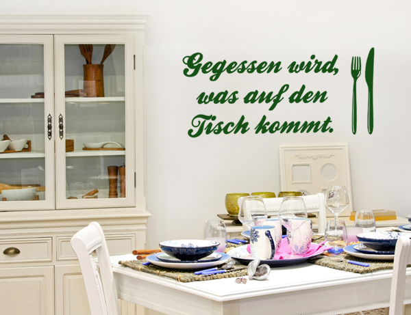 Gegessen wird was auf den Tisch kommt L