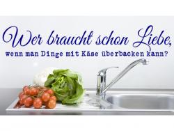Wer braucht schon Liebe, wenn man Dinge mit Käse überbacken kann. L